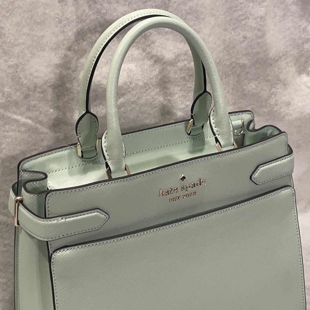 ⭐️SALE⭐️Kate Spade Saffiano Leather Medium Satchel in Crystal Blue
